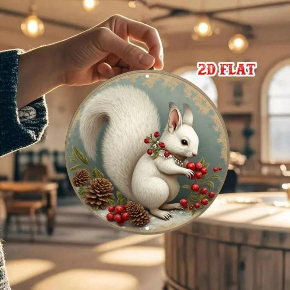 Metal Wall Decor Country Style Round Sign Festival Theme Easy Hang Restaurant Art
