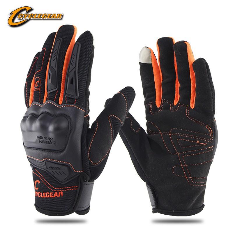 Full Finger Motorcycle Cycling Gloves With Touchscreen Breathable Mesh Wrist Protection Men Women Adult Riders