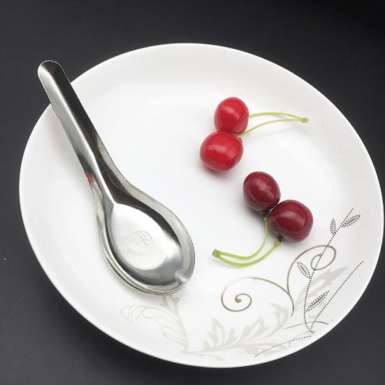 Stainless Steel Bottom Rice Deepened Thickened Flat Kitchen Soup Spoon Utensils