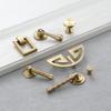 Brass & Pure Copper Wardrobe Handle - New Chinese Style Gold Hardware