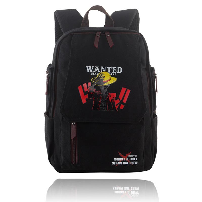 Monkey D Luffy Canvas Backpack Durable