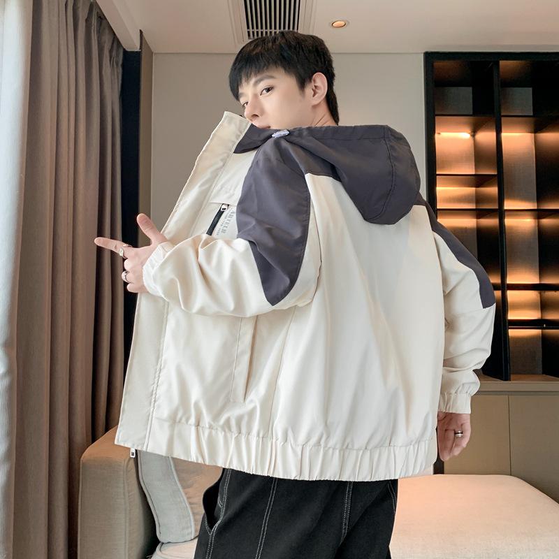Jacket men's color blocking 2025 autumn and winter new men's youth windproof fashion casual top jacket trend