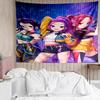 Demon Hunter Tapestry for Bedroom Aesthetic Classroom Tapestries Wall Hanging for Living Room Dorm Office,Ideal Creative Gift