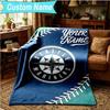 1PC Custom Name Blanket Seattle Logo Flannel blankets Patterns Throw Blanket All-Season Soft Gift for Couch, Bed, Camping, Birthday gifts