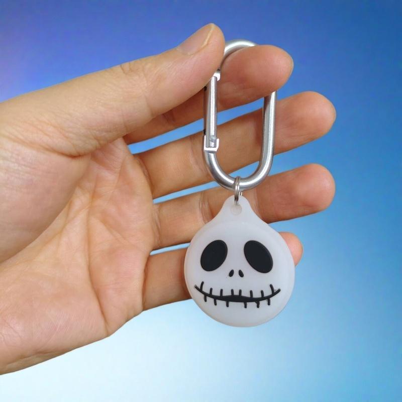 Мультяшный силиконовый мягкий чехол для Apple Airtags Трекер-локатор Защита от царапин Брелок для устройства Защитный чехол-призрак Чехол от потери