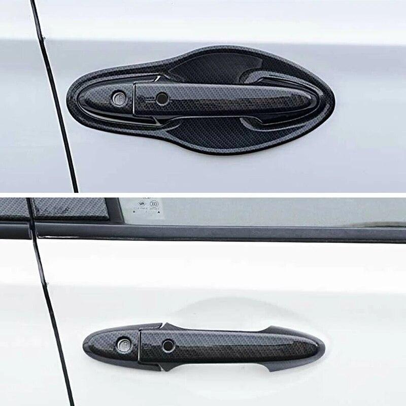 Car  Exterior Styling Front Door Handles Cover Trim Carbon Fiber Bowl for Honda HRV HR-V Vezel 2014-2017