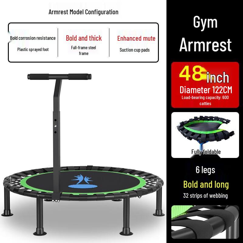 WEZHO 48-inch Foldable Indoor Fitness Trampoline
