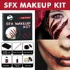 Halloween Makeup Kit Halloween Horror Makeup Set Horror Makeup Wax Blood Gel Scar Water Fake Blood