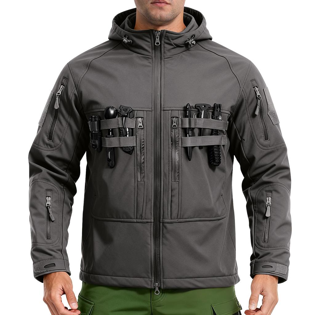 Men's Winter Solid Color Jackets Men's Fashion Trend Jackets Breathable Windproof Jackets Outdoor Sports Jackets