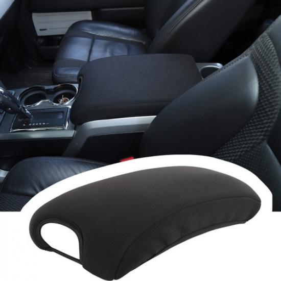 Center Console Armrest Box Pad Soft Cover Mat For 2009-14 Ford F150 F-150 Black