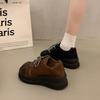 [Youshilai] Retro Platform Fashion Small Leather Shoes Women's 2025 Autumn New Small Muffin Versatile Single Shoes