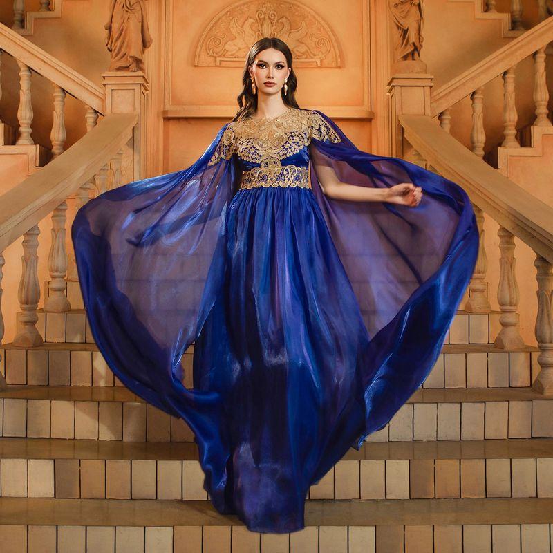 

Wedding Dress Blue Long Women Maxi Dress Birthday Ball Dress Blue S