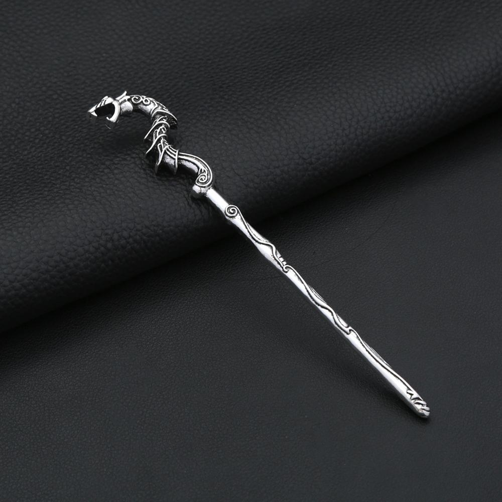 Vintage Nordic Vikings Lunar Phase Sword Hairpins Fashion Punk Viking Animal Hair Stick For Women Men Amulet Jewelry