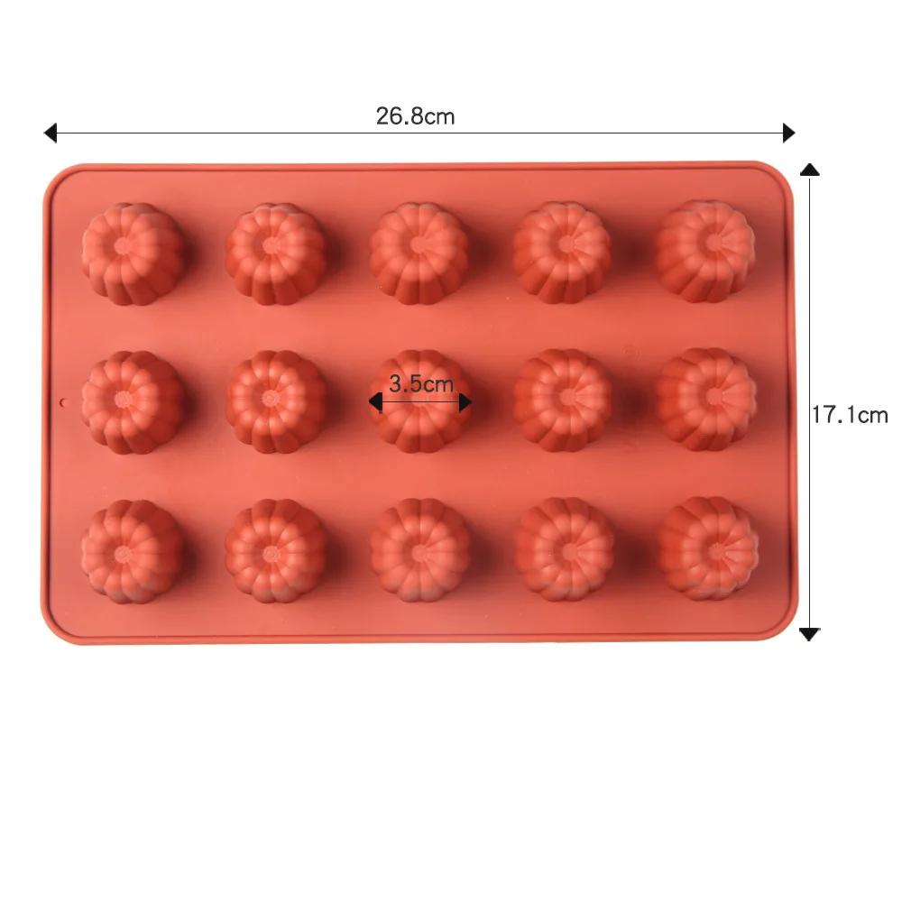 

Canele Mold Silicone Canneles Rectangular Spiral Donuts Round Flat Love Heart Shape Cake Baking Pan