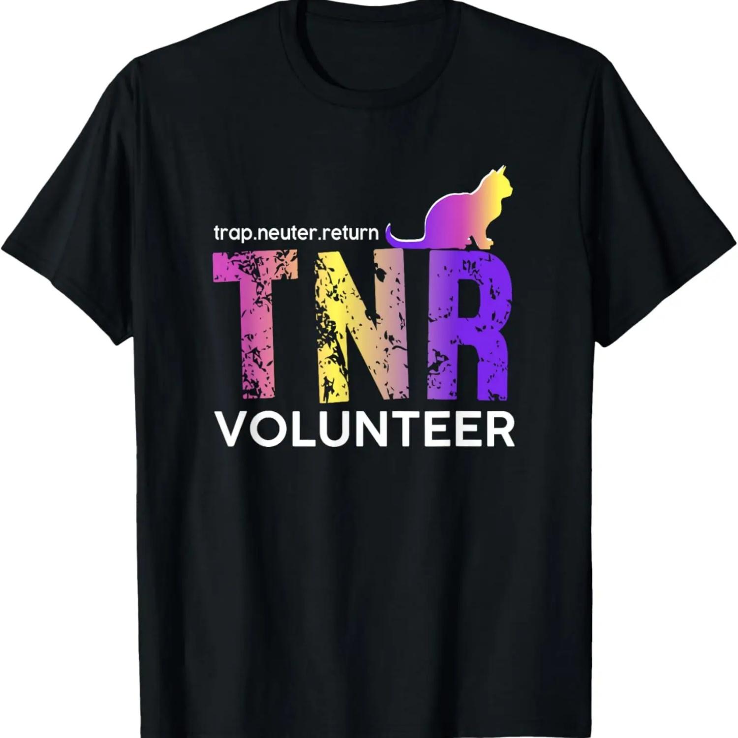 Футболка волонтера программы «Отлов-Стерилизация-Возврат» (ОСВ) S чёрный