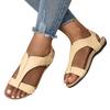 Ortopediske damesandaler for stranden Brede føtter Barfot Sommersko Pustende Slingback Sandaler med åpen tå for ferie Daglige utflukter