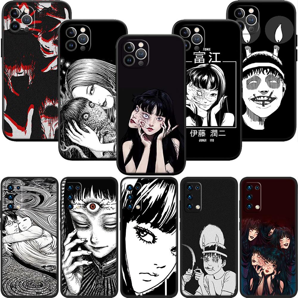 FM29 Junji Ito Tomie Soft Shell Phone Case for Redmi Note 10 11 12 Pro Max 10S 10C 10T 11A 11S 12S 12C