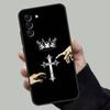 Orthodox Cross Icon Phone Case For Samsung Galaxy A13,A21s,A22,A31,A32,A52,A53,A71,A80,Soft Black Shell