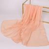 Luxury Chiffon Silk Scarf Spring Summer Scarf Women Head Scarf Beach Shawls Bandana Headband Muslim Hijabs Black Scarf/Scarves