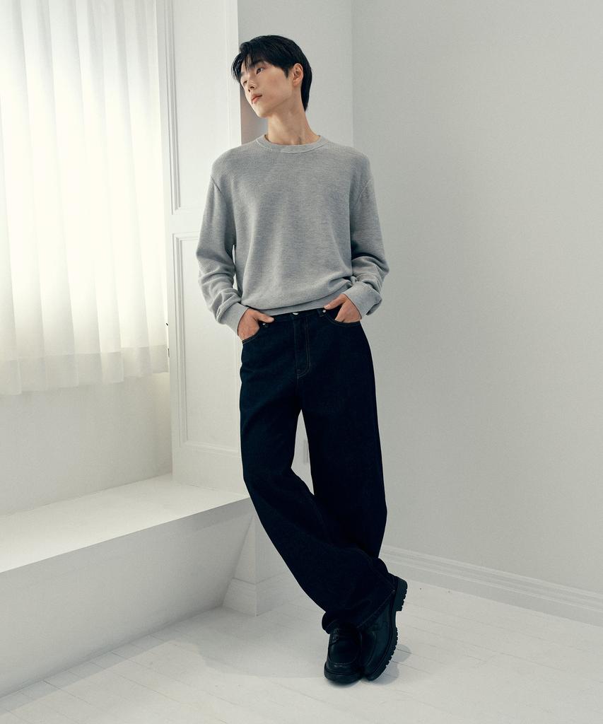 MINDBRIDGE [On] Crop Round Neck Oversized Daily Knit - 3 Colors