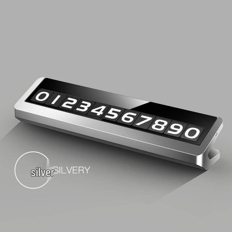 Светящаяся временная табличка с номером телефона для парковки автомобиля