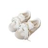 Ballet Style Ribbon German Training Shoes Women's Spring and Summer New Mesh Breathable Casual Sports Shoes White Student