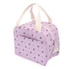 Insulated Lunch Bag Portable Reusable Cooler Handbag for Work Picnic Travel Large Capacity Aluminum Foil Liner Flower Pattern