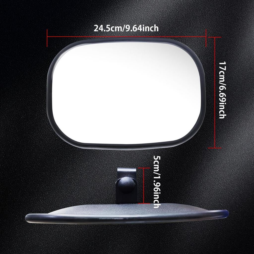 Xuzimaoyi Truck Universal Side Quick Installation Compatible with Farm and L X W Inches Mirror, Mirror, Trucks, Forklifts, Excavators, Tractors, 9.64
