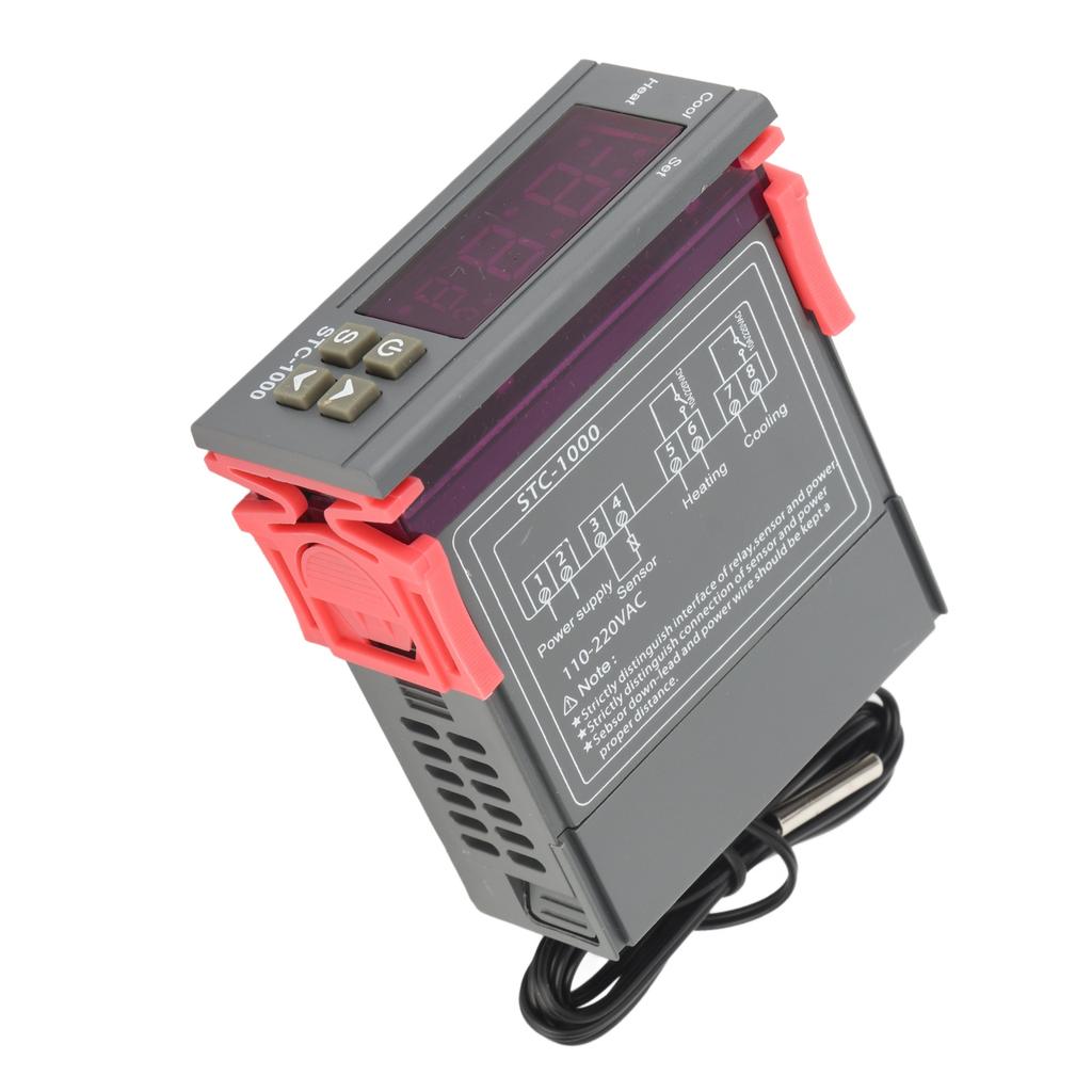 Digital Temperature Controller Temp Sensor Electric Thermostat Control 110‑220V