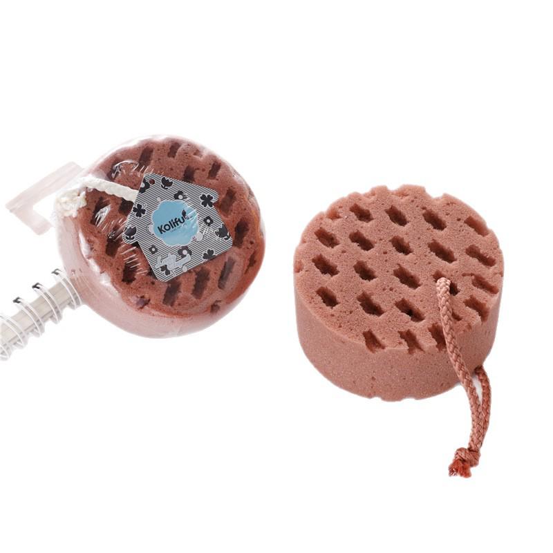 Small Honeycomb Bath Sponge for Kids and Adults - Solid Color