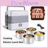Electric Heated Lunch Box With Removable Inner Pot For Office Use
