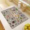 Kitchen Drain Mat Countertop Coffee Machine Soft Diatomaceous Earth Tabletop Absorbent Mat Dry Cup Mat Floor Mat Table Mat Decor