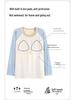 Women's Cloud Cotton Long-Sleeve Pajama Set with Chest Pads - Cute Cartoon Design for Autumn/Winter