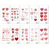 5pcs/1set, Love Themed Party Stickers, Holiday Date, Couple Confession Disposable Stickers, Featuring 40 Unique Designs.