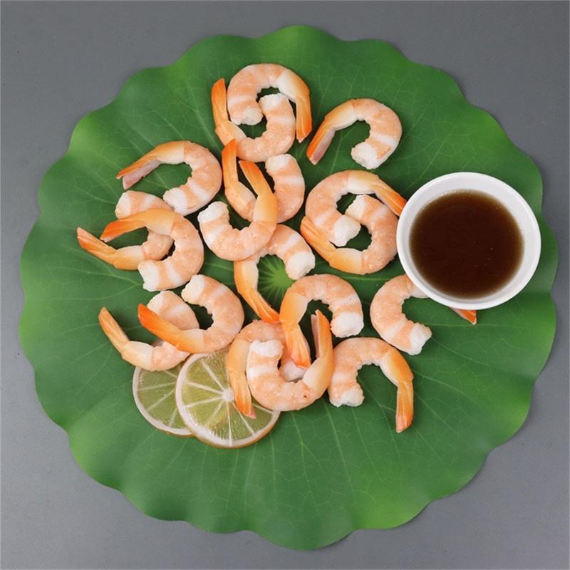 4PCS/Pack Artificial Shrimp Pvc Simulated Food Simulated Food Shrimp Shrimp Model Decorations Display Shooting Tool