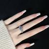 Niche Original Design Light Luxury High-End Sense Personalized Opening Ring Women'S Exquisite French Fashion Stacked Gemstone Jewelry