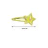 Girly Snap Clip Hairpin Y2K Girls Headdress Hair Accessories Delicate Star Color Block Mini Jelly Star Hairpin