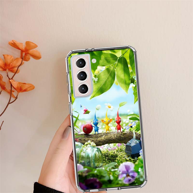 Game Pikmin 4 Phone Case For Samsung S24 FE Galaxy S22 S25 Ultra S25 Edge S21 S23 FE S20 S10 Plus Cover Shell Coque Clear Silico