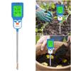 6-in-1 Digital Garden Soli Analyzer Fertility/Temp/Moisture/Sunlight/Humidity/PH Meter for Gardening Farming and Outdoor Plants