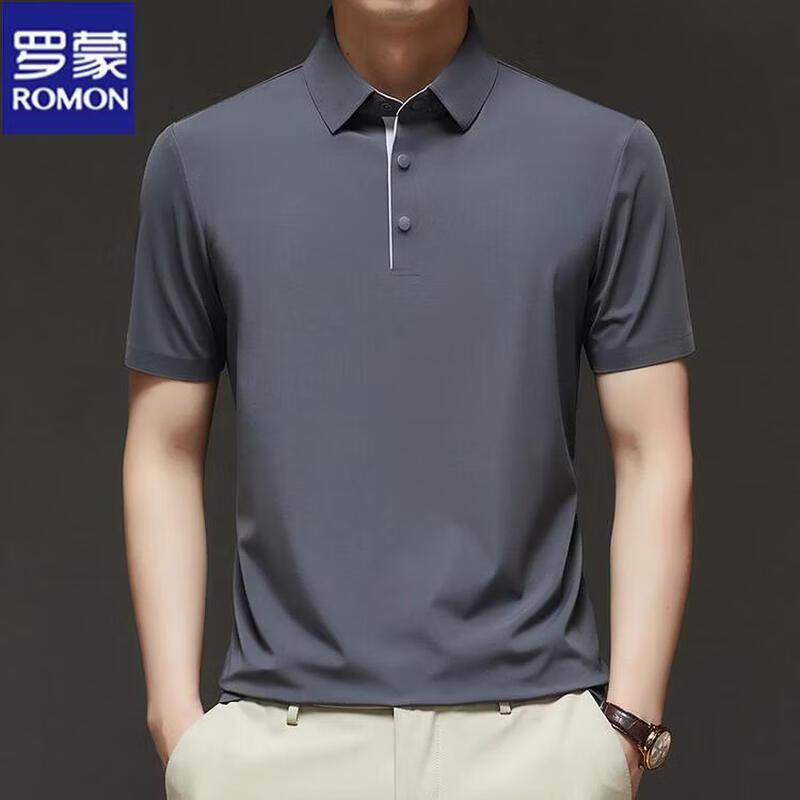 ROMON Men's Ice Silk Cooling Polo Shirt