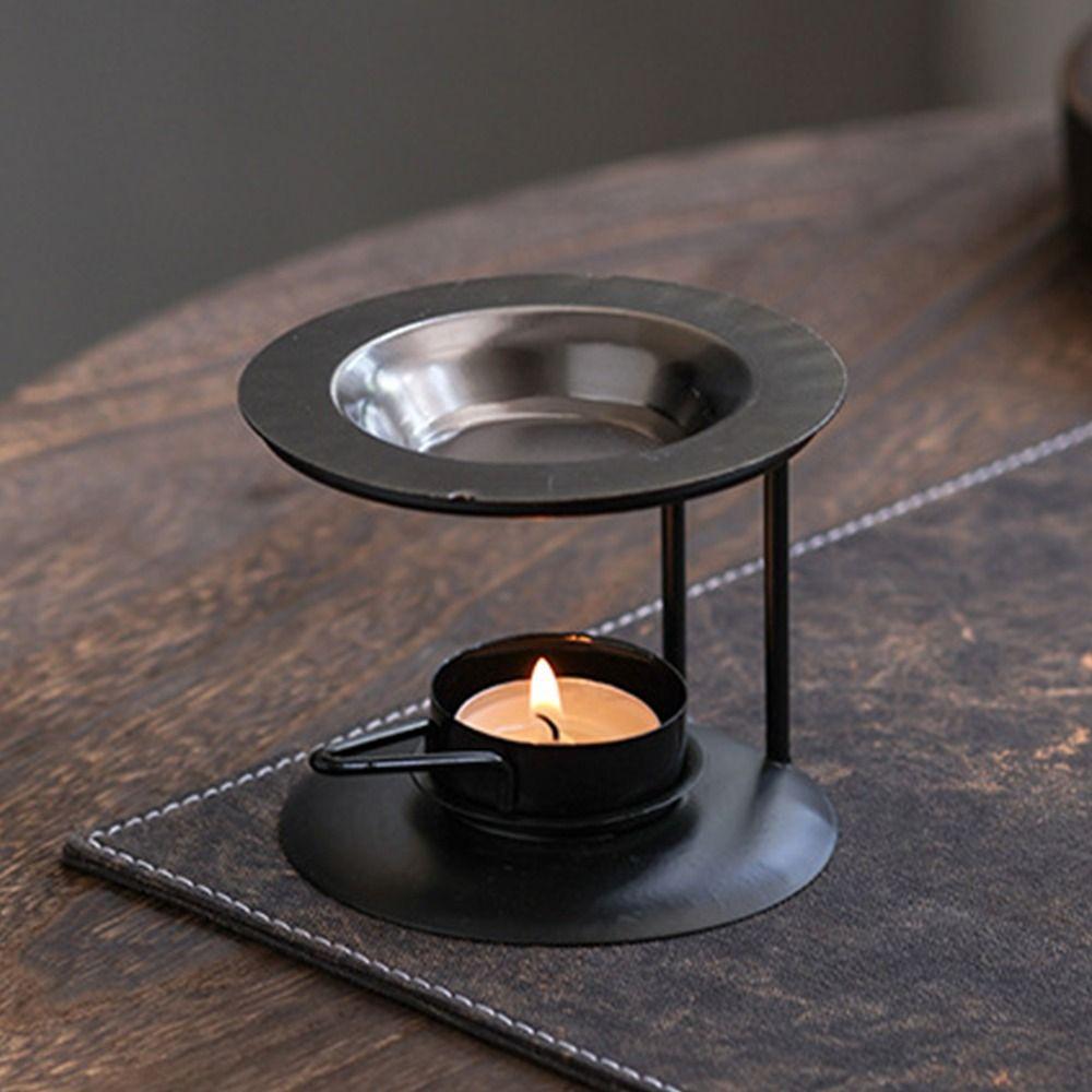 Portable Essential Oil Warmer Polygon Aromatherapy Burner Modern Candle Heating Holder  Bedroom Use