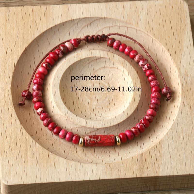 Jednowarstwowa pleciona bransoletka z królewskimi kamieniami szlachetnymi, naturalny luksus, unikalny minimalistyczny design modowy