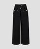Beodeonteu Garment Dyed Multi-Pocket Layered Pants [Black]