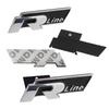 ARERQ1 Car Styling Metal Auto Front Grille Emblem Stickers Decoration For Volkswagen VW GTI Golf Polo Tiguan GTD Passat R Line Scirocco