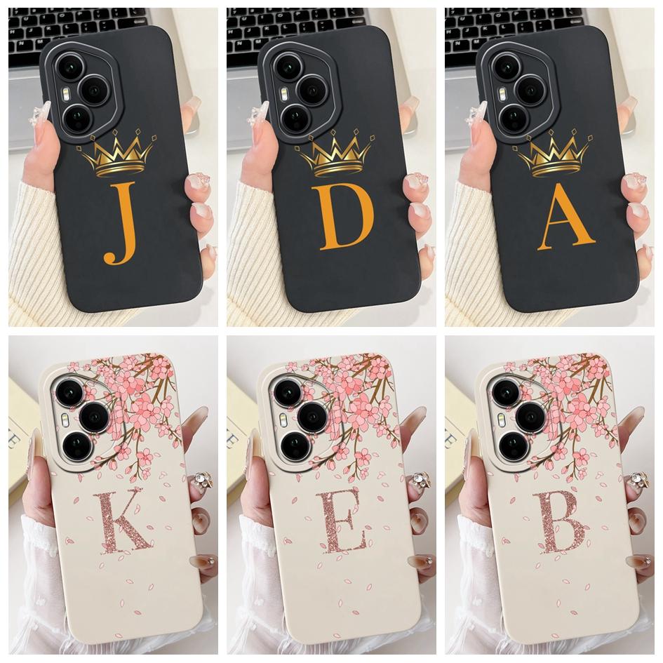 For Honor 400 Pro Lite Case DNY-NX9 DNP-NX9 ABR-NX1 Cover Fashion Flower Crow Letters Soft Case For Honor 400 Pro Honor400 Funda