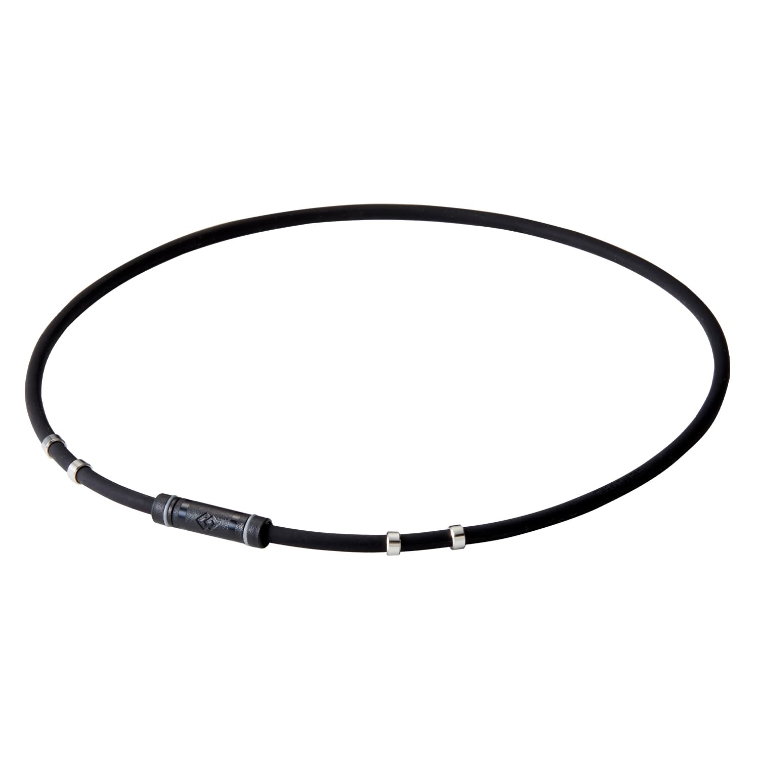 

Магнітне намисто Wackle Neck RAKU x L [Colantotte] (Чорне срібло, (51см))