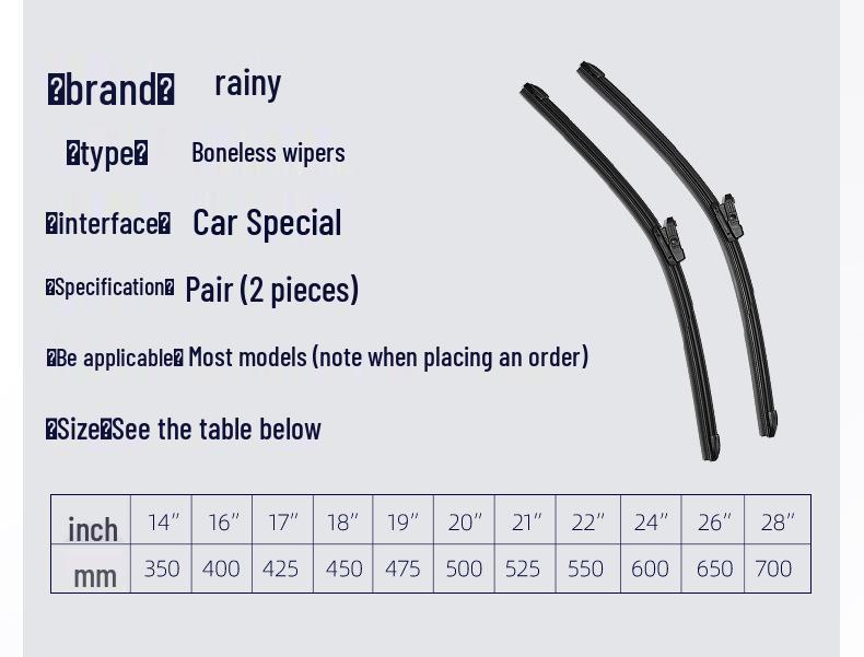 Hyundai Elantra HD Silent U-Hook Universal Car Wiper