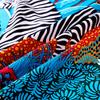 Manual Hand Rolled Twill Silk Scarf Women Animals Print Square Scarves Wraps Echarpes Curled Foulard Femme Bandana Hijabs 90CM