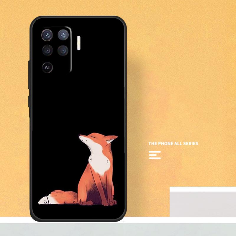 Watercolor Painting The Fox Case For Oppo A80 A60 A40 A6 A5 Pro A15 A16 A17 A57 A94 A74 A54 A76 A96 A18 A38 A58 A78 A98