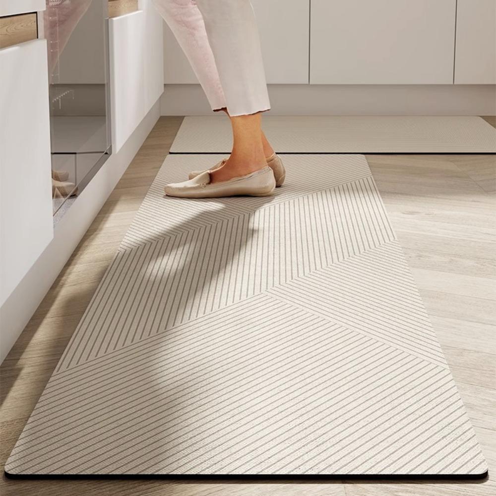 Kitchen Floor Non-slip Mat Water-absorbing Oil-absorbing Diatom Mud Floor Mat